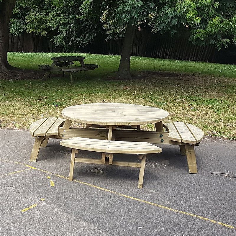 Round Picnic Bench