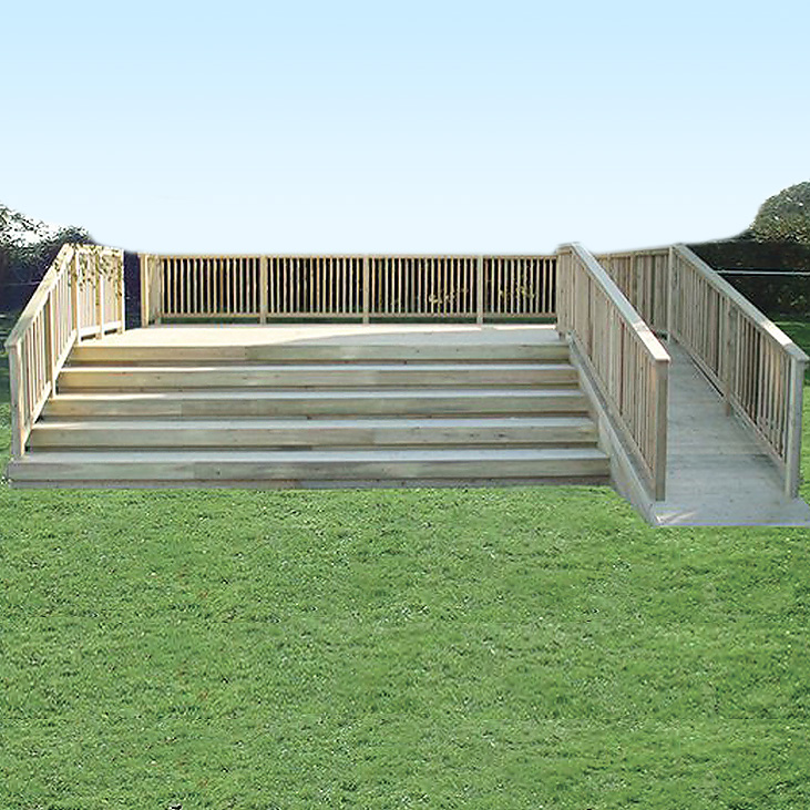 Stage with steps and ramp