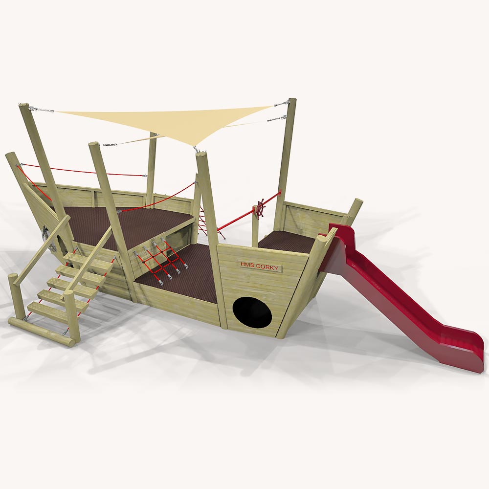 HMS Corky Ship Themed Play